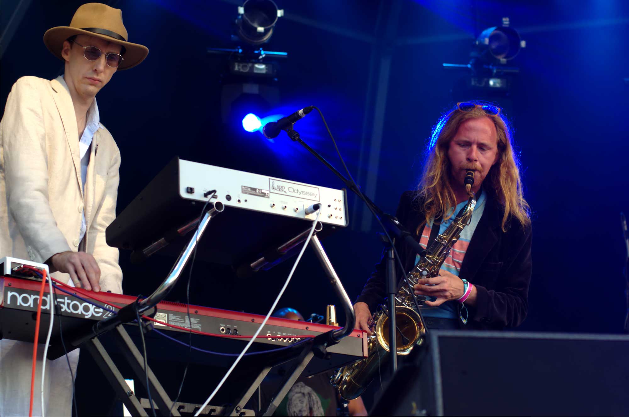 El grup de Bradford Cox (Deerhunter, Atlas Sound) actuant al Festival Primavera Sound 2016 a la plaça Joan Coromines