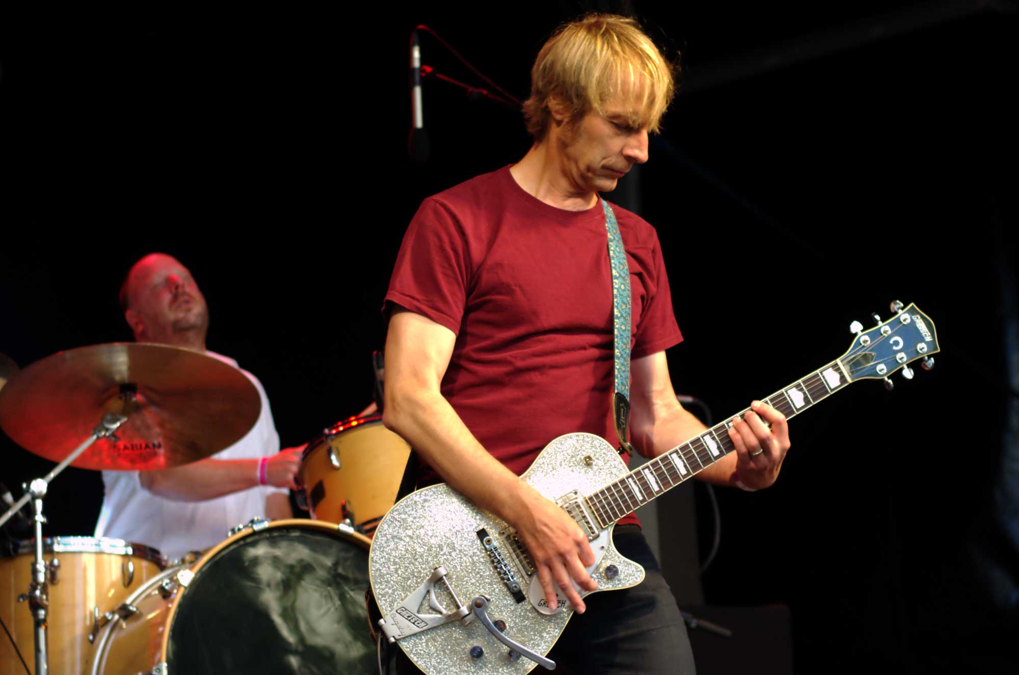 El grup nord-americà Mudhoney actuant al Festival Primavera Sound 2016 a la plaça Joan Coromines